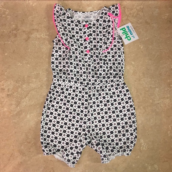 Baby Girls Lot / 18 months / 2 Rompers / 1 tee - Picture 2 of 7